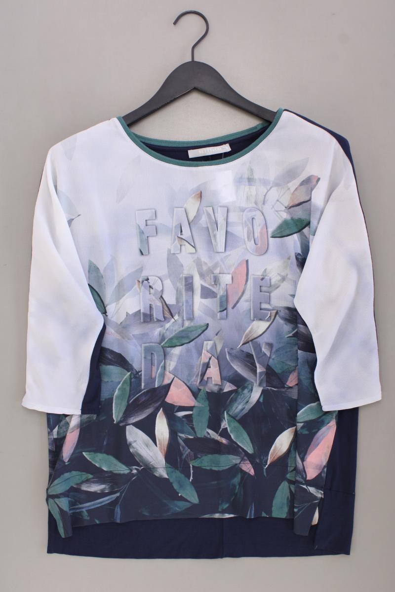 Betty & Co. Comfort Bluse Gr. M 3/4 Ärmel blau aus Viskose
