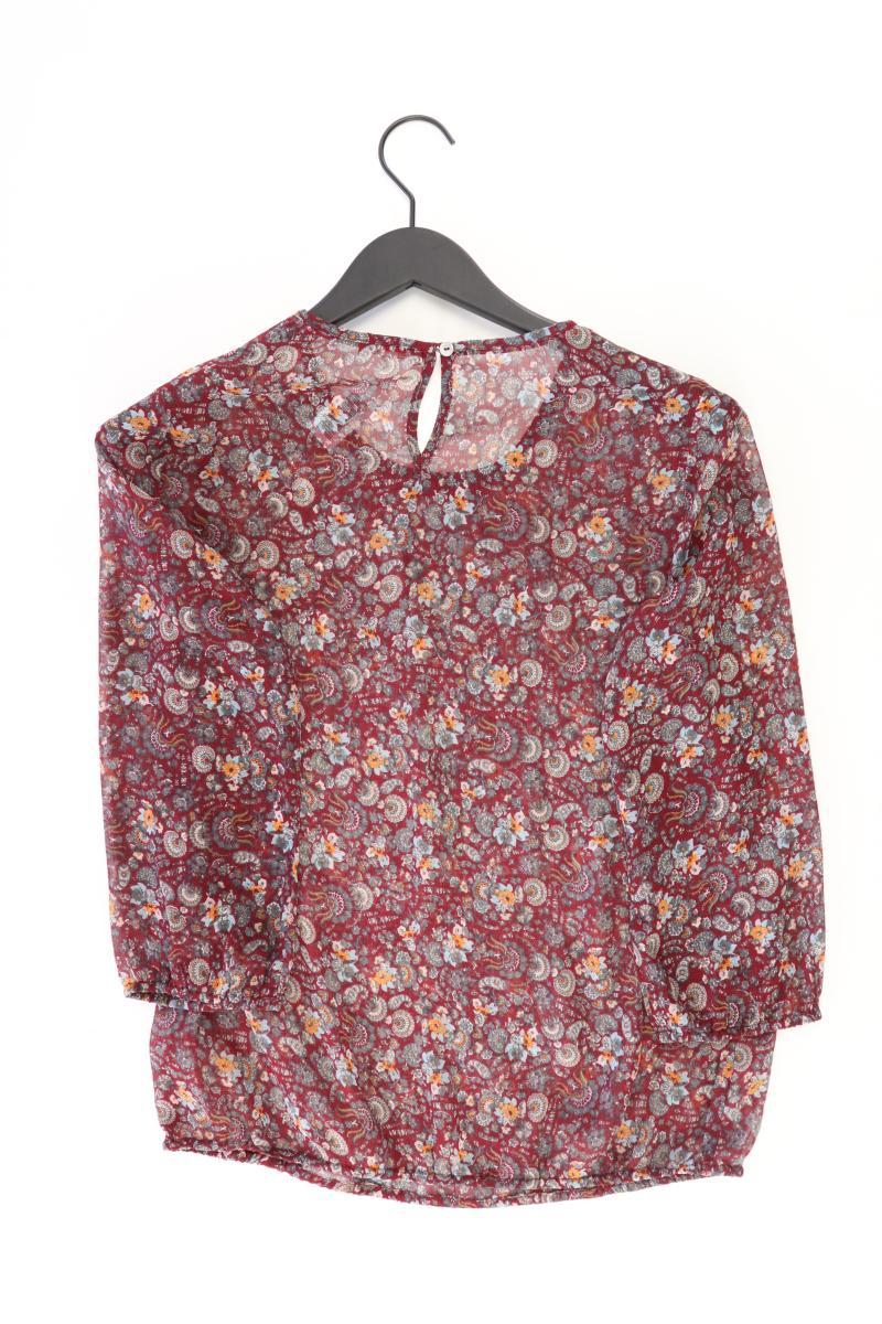 Street One Regular Bluse Gr. 36 mit Blumenmuster 3/4 Ärmel rot aus Polyester