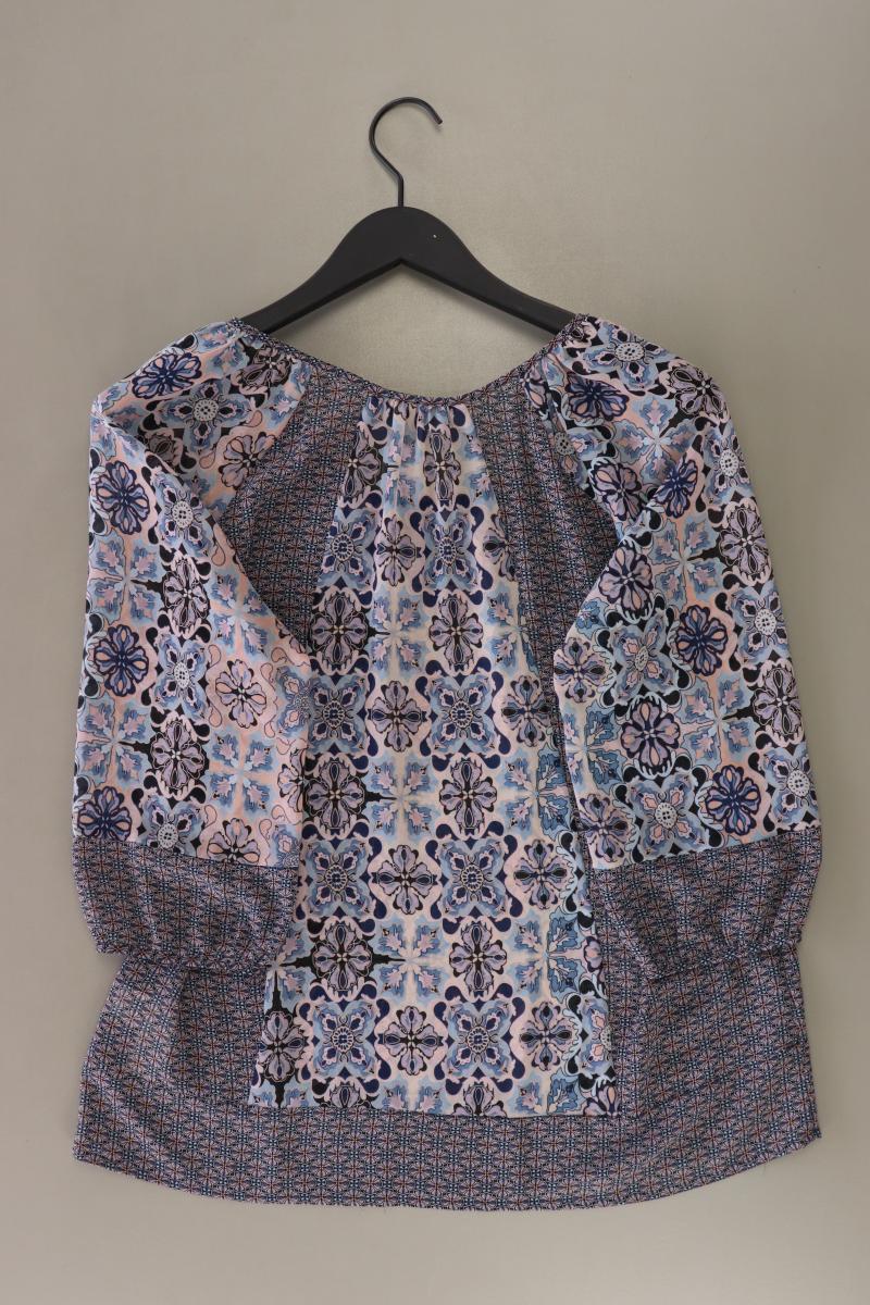 M&S Regular Bluse Gr. 40 3/4 Ärmel blau aus Polyester