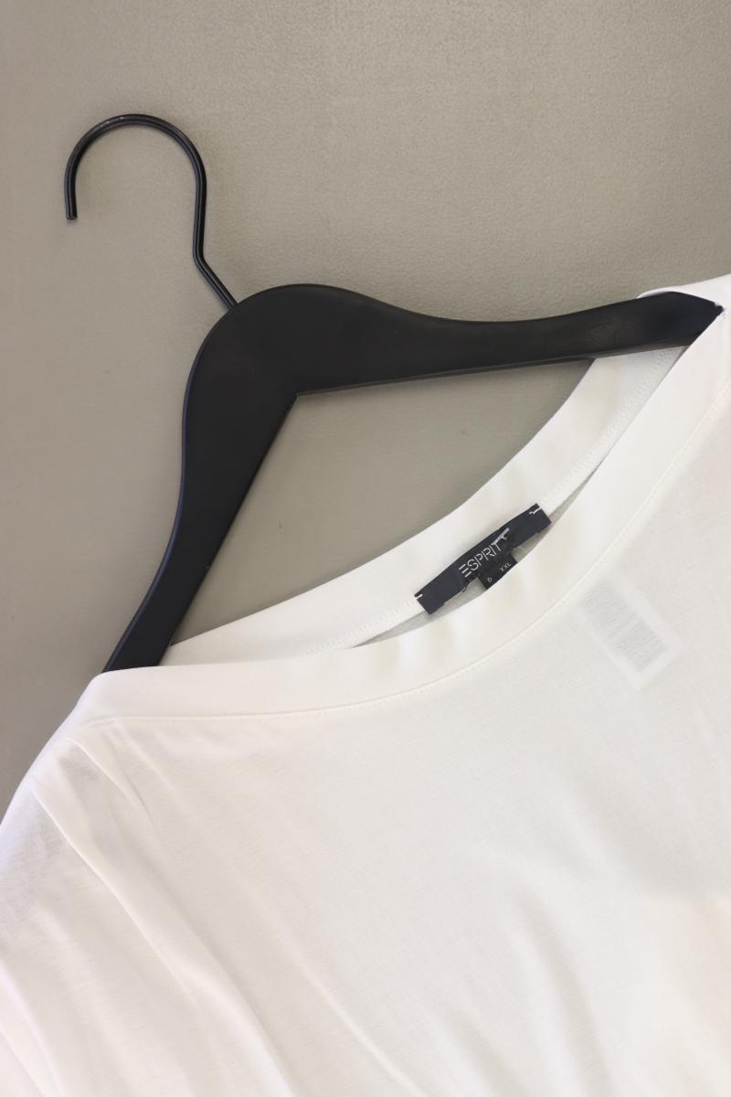 Esprit T-Shirt Gr. XXL Kurzarm weiß aus Viskose