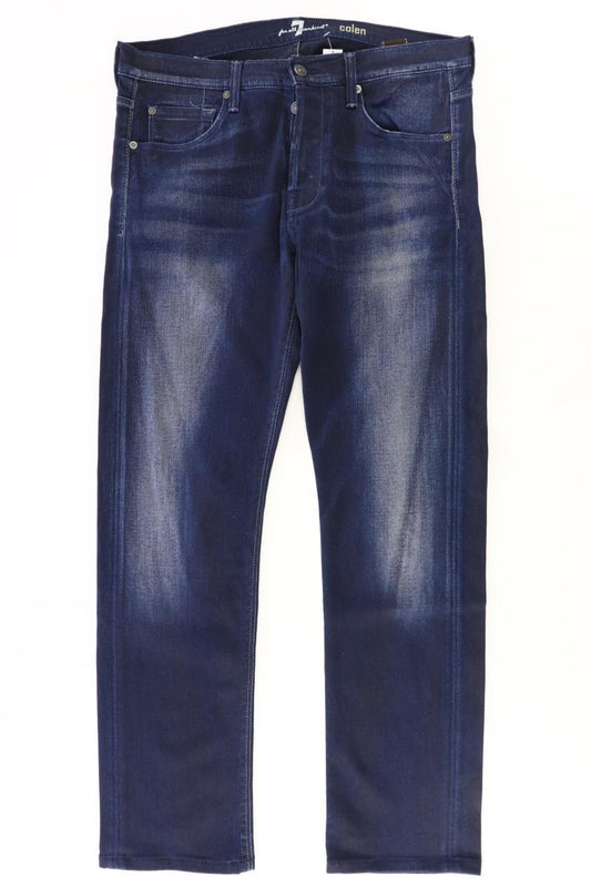 7 For All Mankind Straight Jeans für Herren Gr. W34 Modell Colen blau