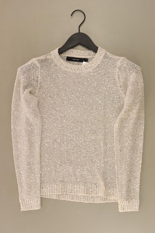 Vero Moda Grobstrickpullover Gr. XS neuwertig mit Pailletten silber