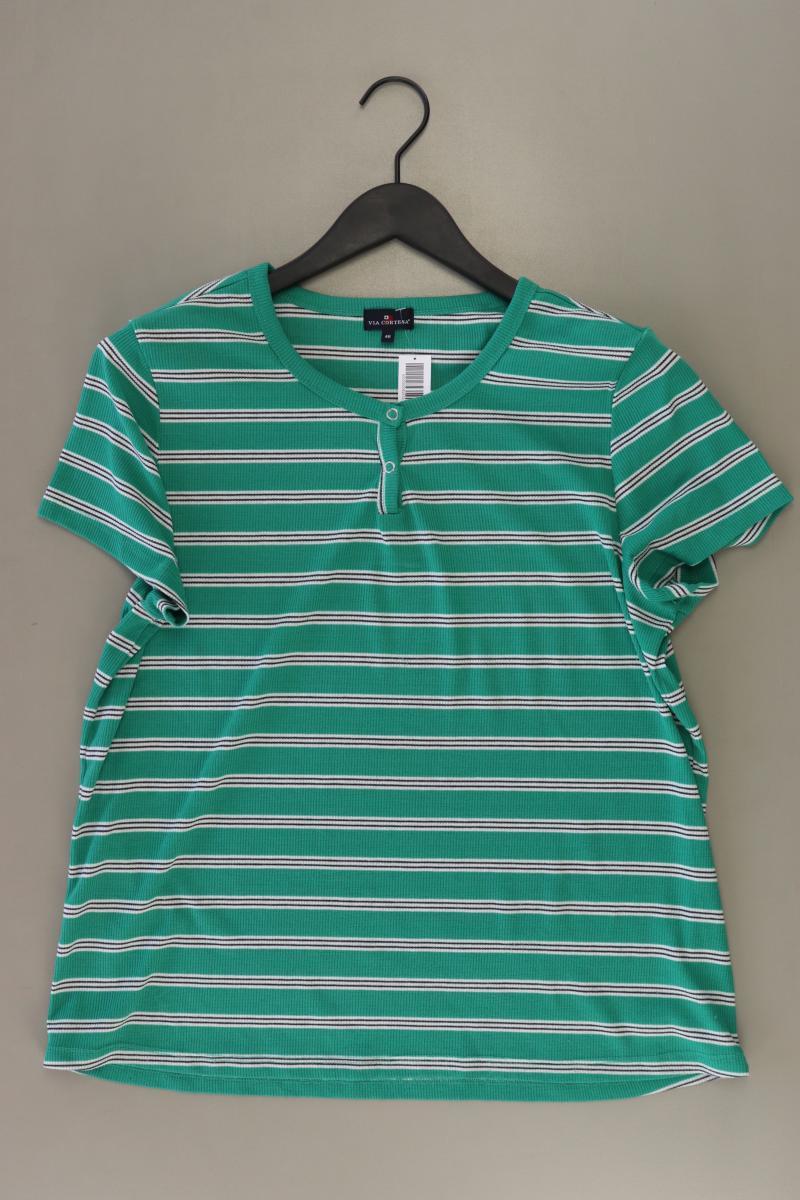 Via Cortesa Ringelshirt Gr. 46 gestreift Kurzarm grün
