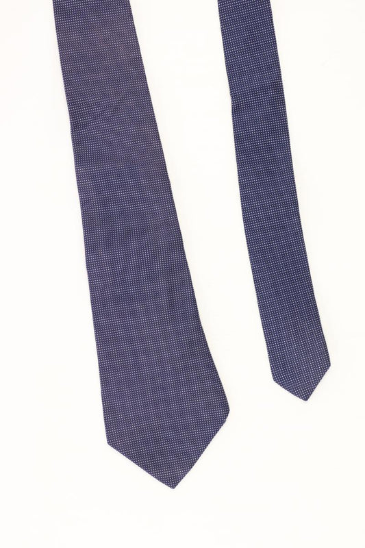 Giorgio Armani Krawatte für Herren gepunktet neuwertig blau aus Seide