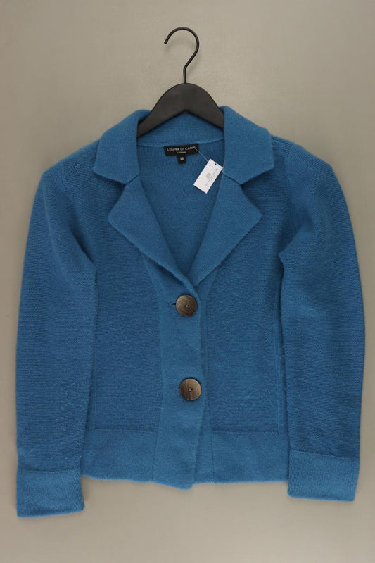 Louisa Di Carpi Strickjacke aus Kaschmir Gr. 36 Langarm türkis