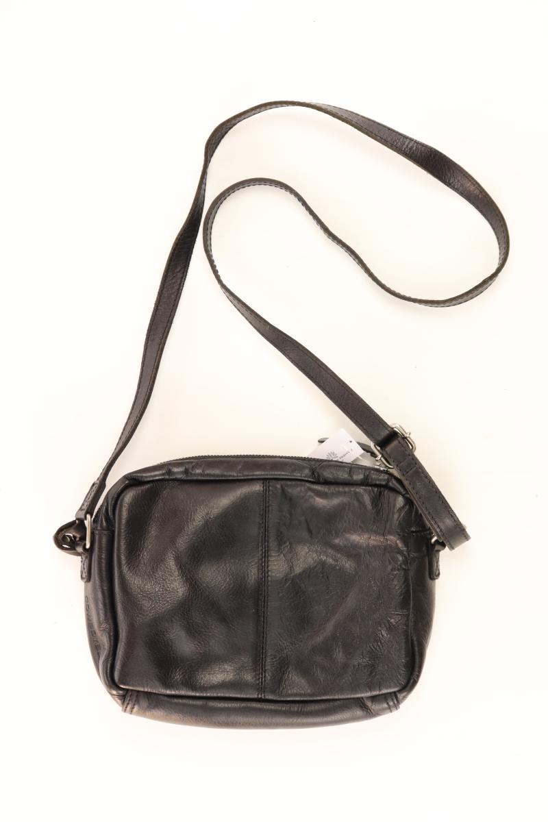 Cowboysbag Umhängetasche schwarz aus Leder