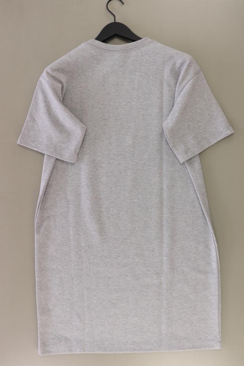 H&M Jerseykleid Gr. S neuwertig Kurzarm grau aus Polyester