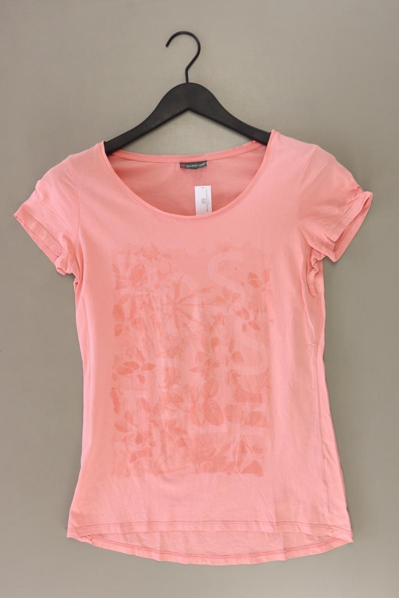 Street One Printshirt Gr. 36 Kurzarm rosa aus Baumwolle