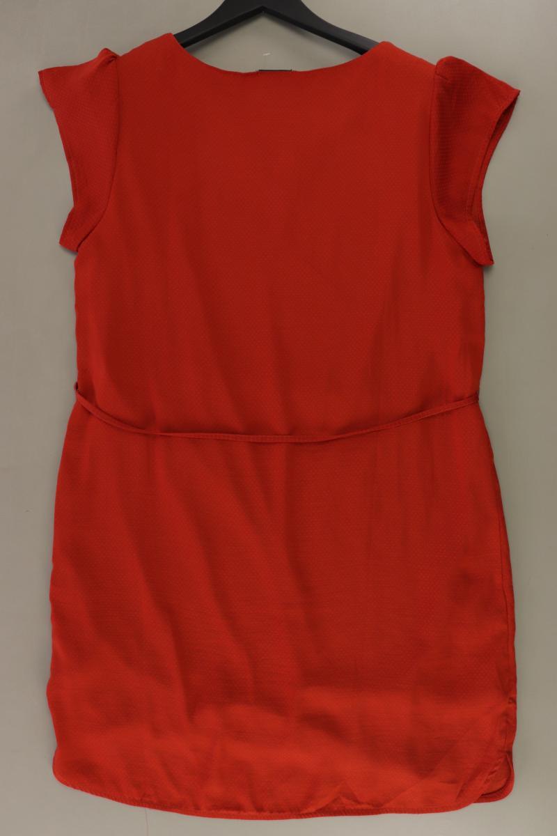 Vila Kurzarmkleid Gr. L mit Gürtel orange aus Polyester