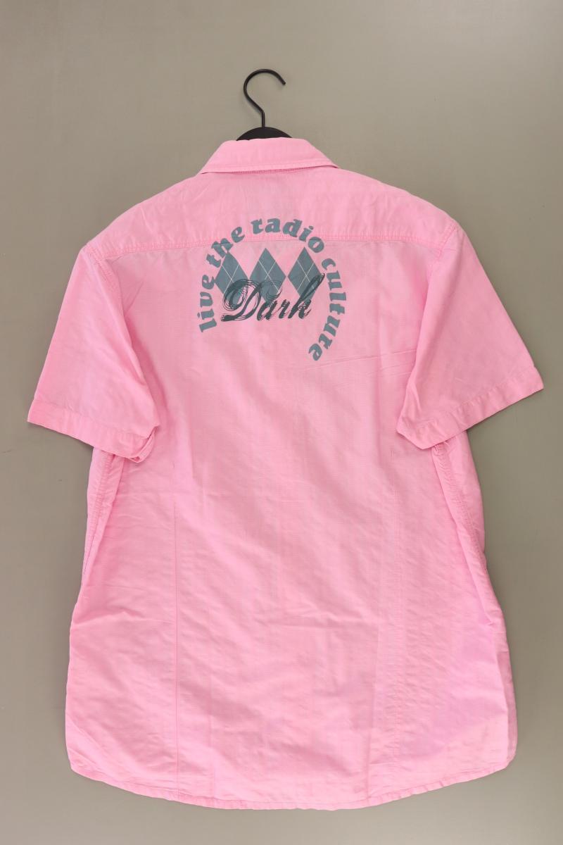 Springfield Kurzarmhemd für Herren Gr. XL rosa aus Baumwolle