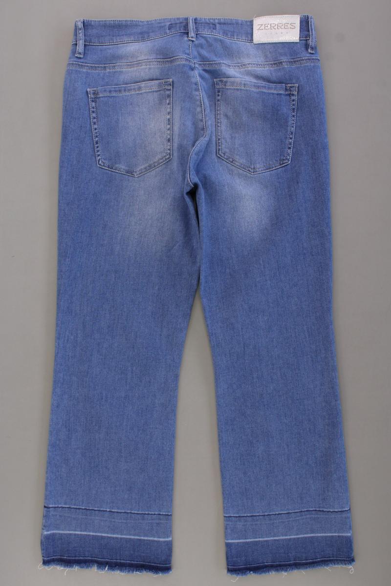 Zerres Straight Jeans Gr. 38 neuwertig blau aus Baumwolle