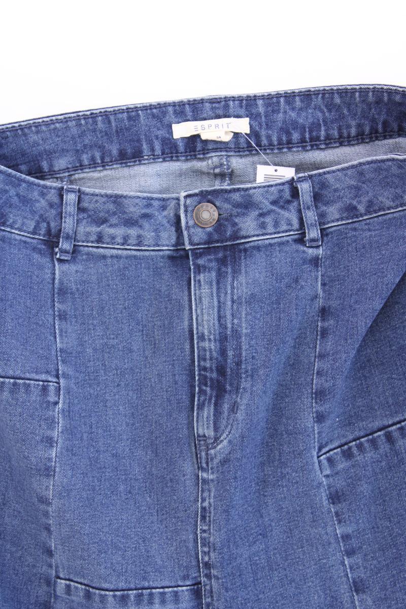 Esprit Jeansrock Gr. 34 blau aus Baumwolle