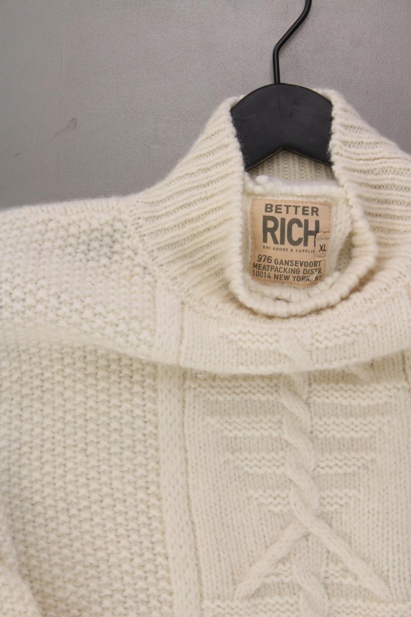 BETTER RICH Grobstrickpullover Gr. XL neuwertig creme aus ALPACA