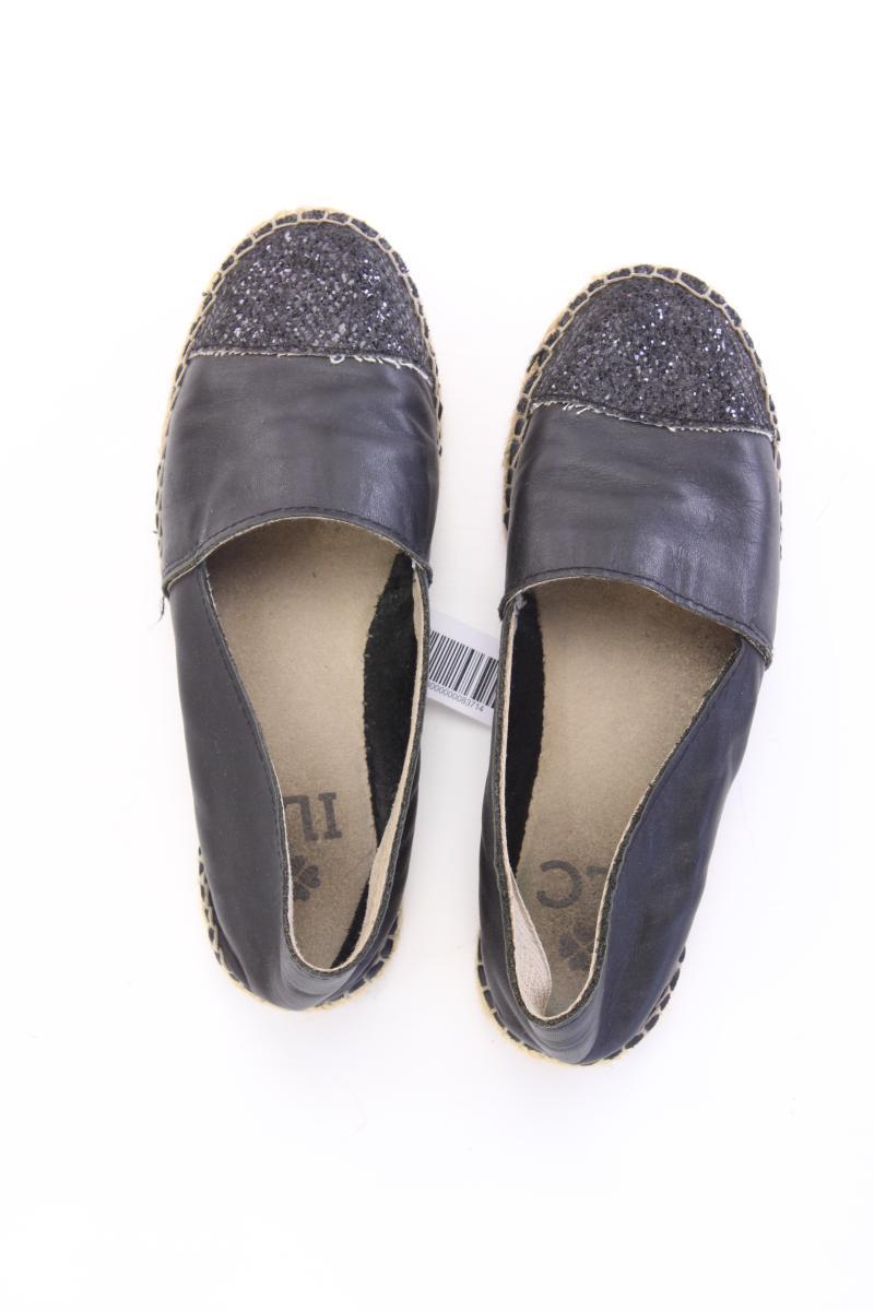 ILC - I Love Candies Espadrilles Gr. 36 schwarz aus Leder