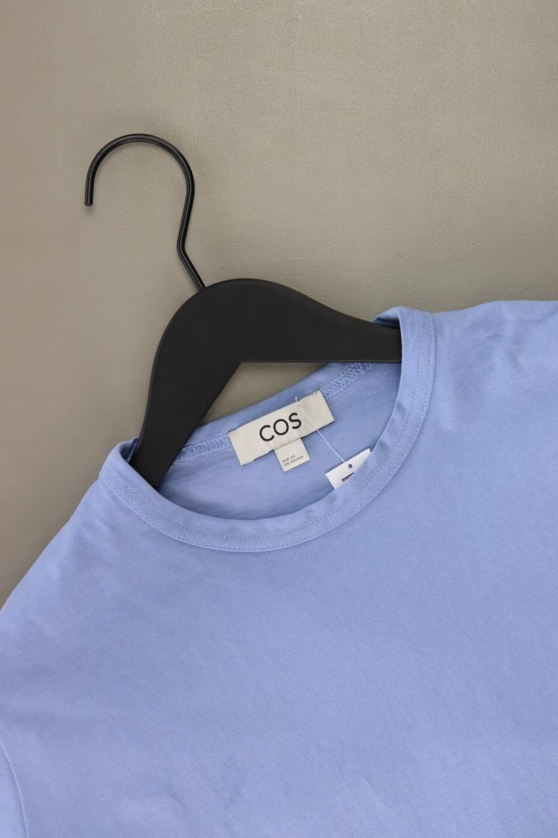 Cos T-Shirt Gr. XS neuwertig Kurzarm blau aus Baumwolle