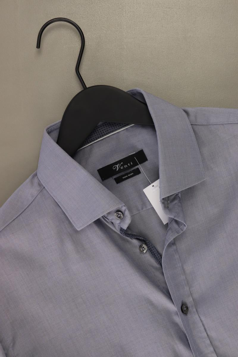Venti Langarmhemd für Herren Gr. Hemdgröße 41 blau aus Baumwolle