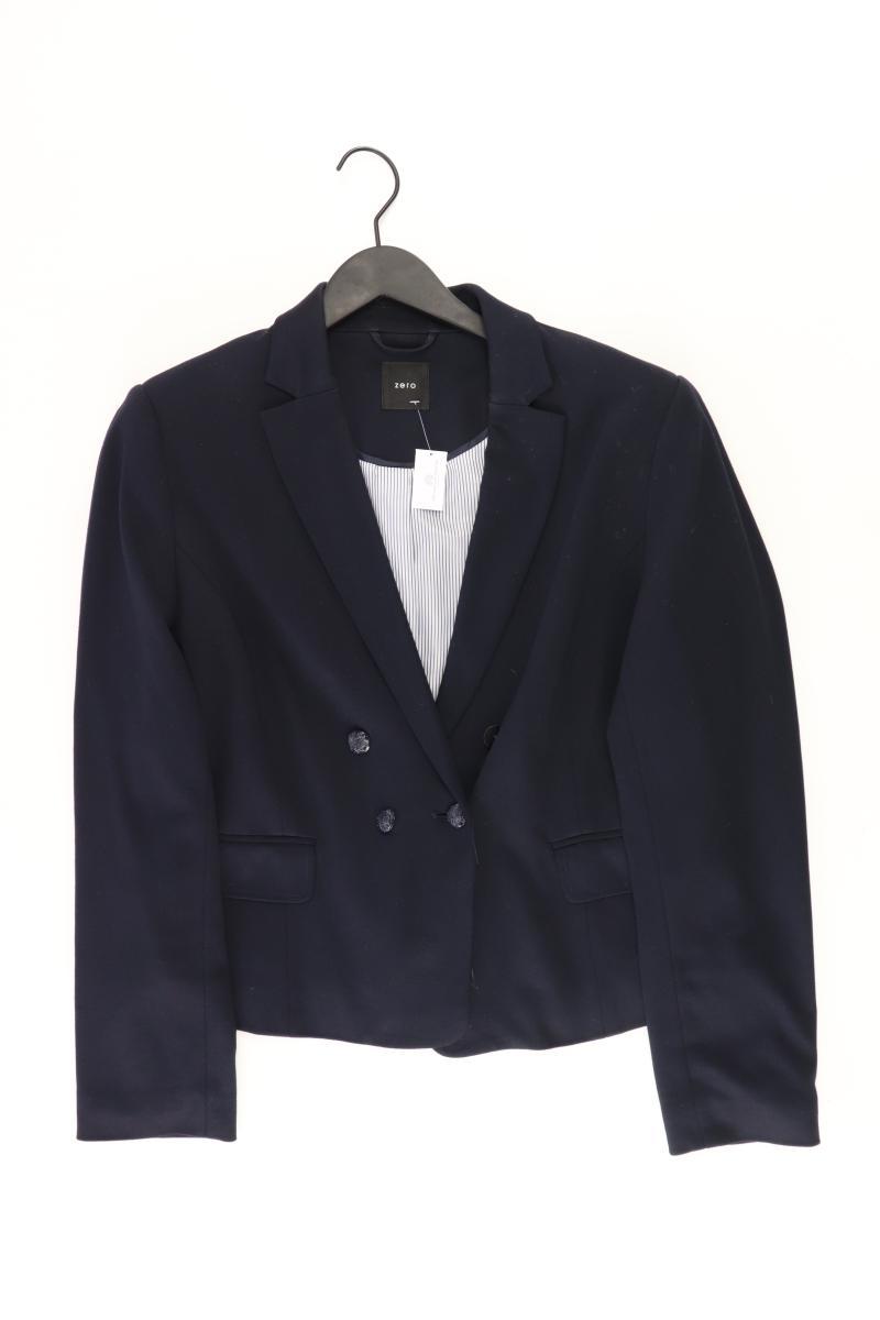 Zero Regular Blazer Gr. 44 blau aus Viskose