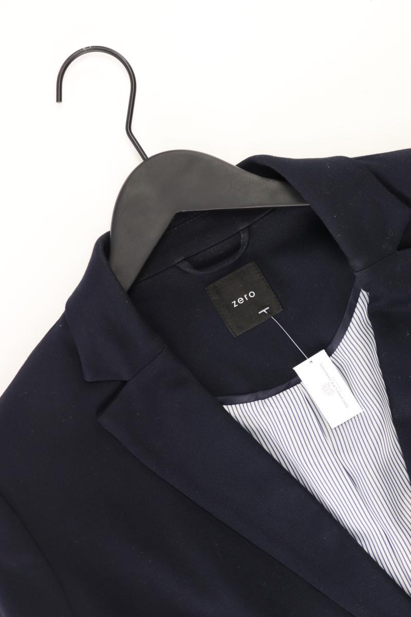 Zero Regular Blazer Gr. 44 blau aus Viskose