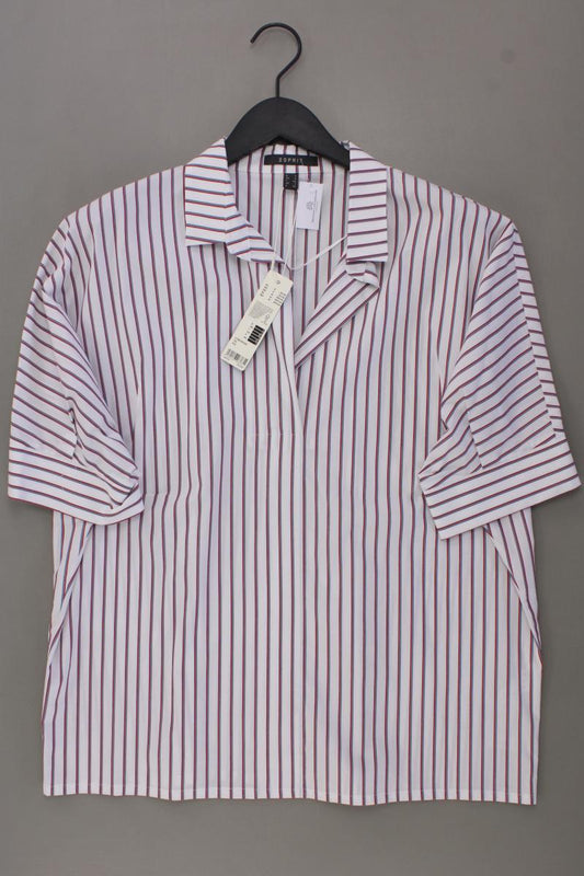 Esprit Kurzarmbluse Gr. L gestreift neu mit Etikett Neupreis: 49,99€! weiß