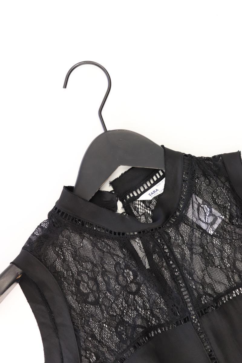 Zara Ärmellose Bluse Gr. M schwarz aus Polyester