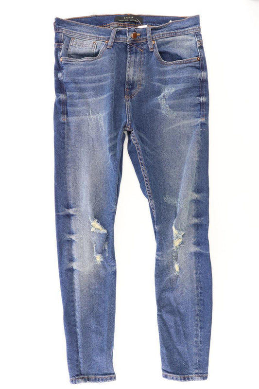 Zara Slim Jeans für Herren Gr. 40 blau aus Baumwolle