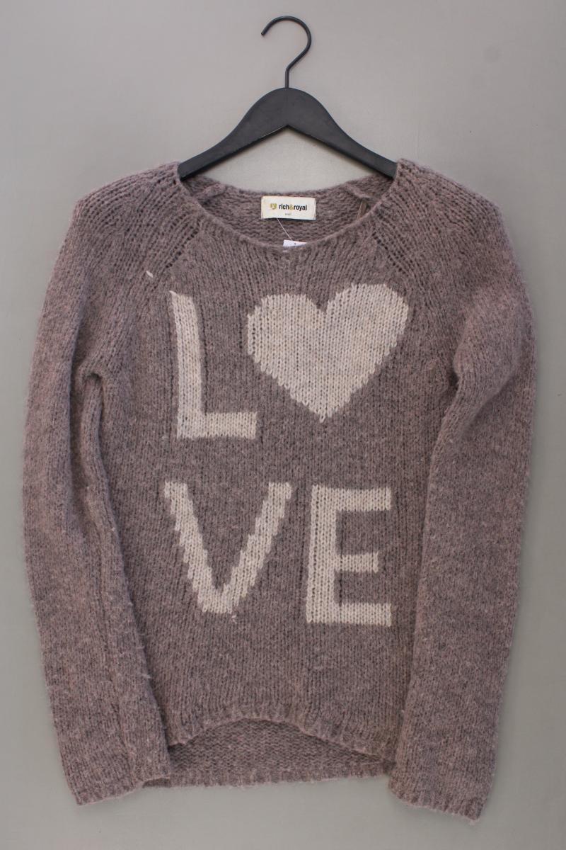 Rich&Royal Grobstrickpullover Gr. S braun aus Polyamid