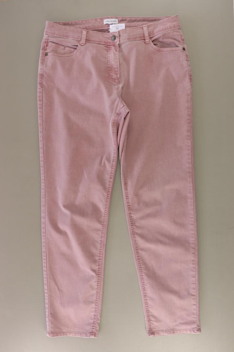 Gina Laura Straight Jeans Gr. Kurzgröße 21 rosa aus Baumwolle