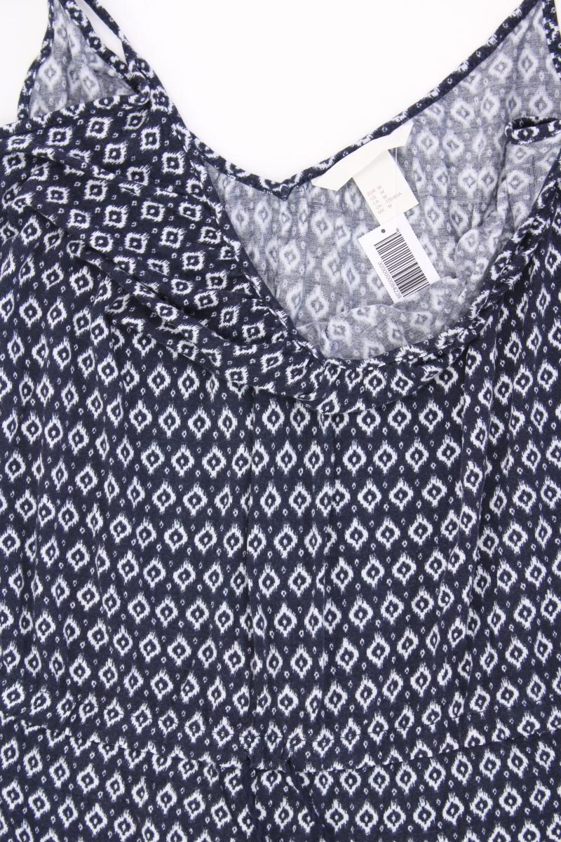 H&M Jumpsuit Gr. M geometrisches Muster blau aus Viskose