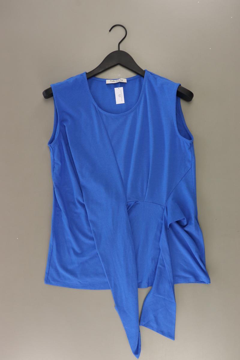 Betty Barclay Ärmellose Bluse Gr. 40 blau aus Baumwolle