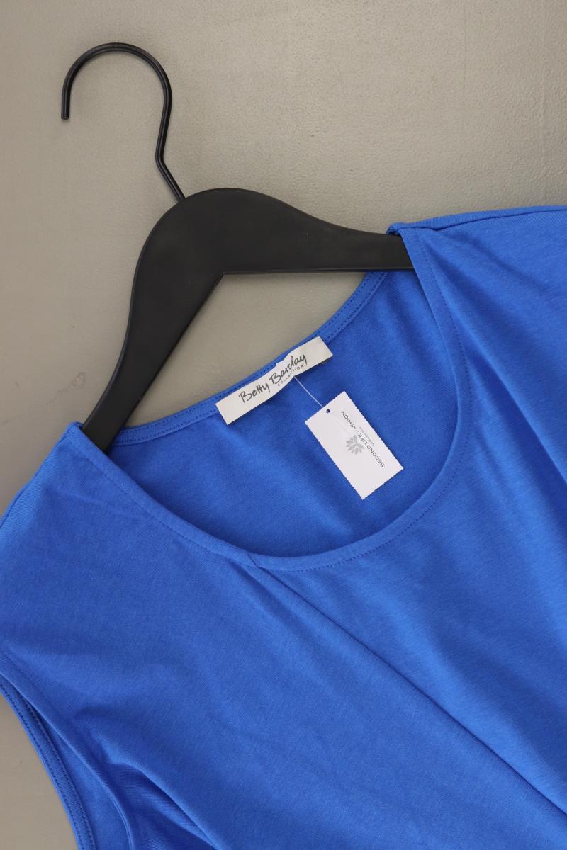 Betty Barclay Ärmellose Bluse Gr. 40 blau aus Baumwolle