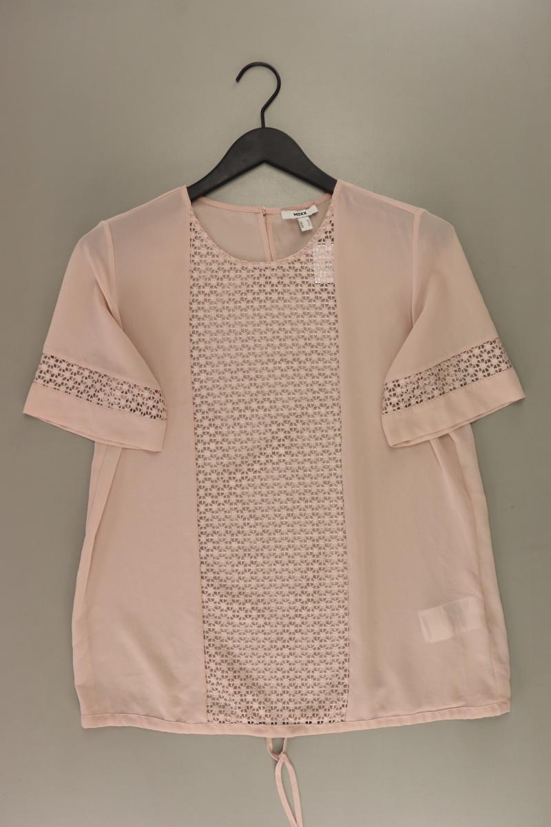 Mexx Chiffonbluse Gr. 38 Kurzarm rosa aus Polyester