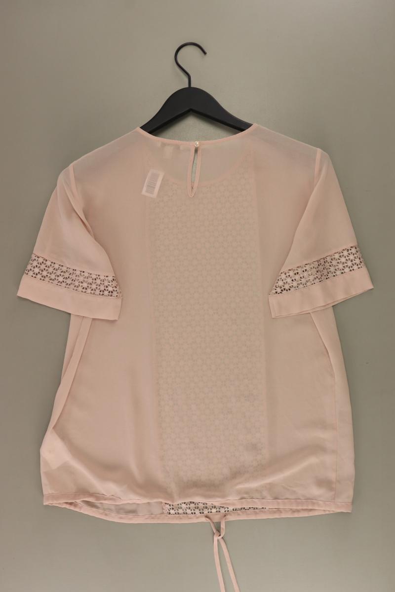 Mexx Chiffonbluse Gr. 38 Kurzarm rosa aus Polyester