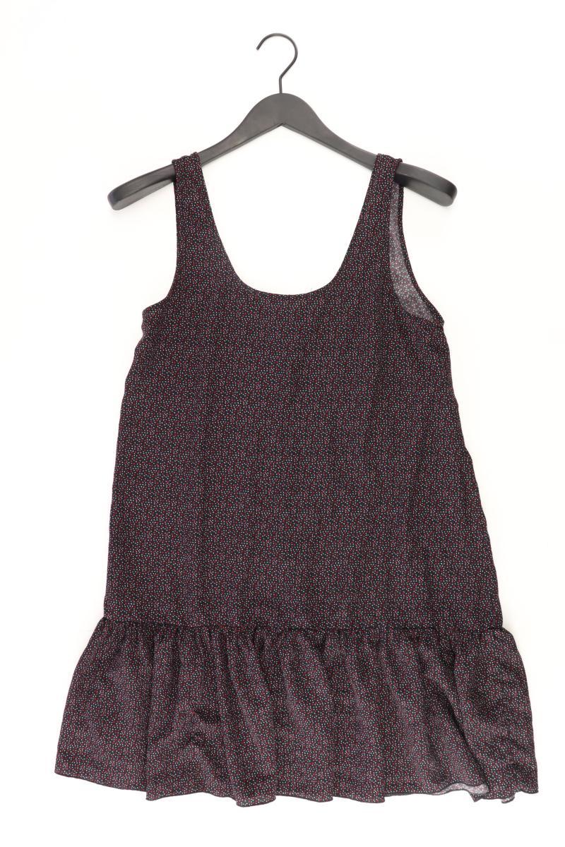 Mango Ärmellose Bluse Gr. S geometrisches Muster schwarz aus Polyester