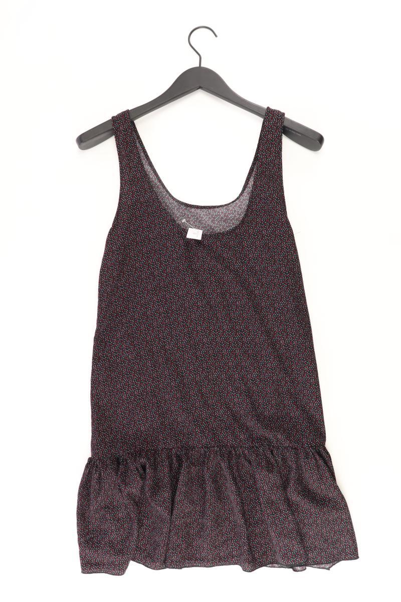 Mango Ärmellose Bluse Gr. S geometrisches Muster schwarz aus Polyester