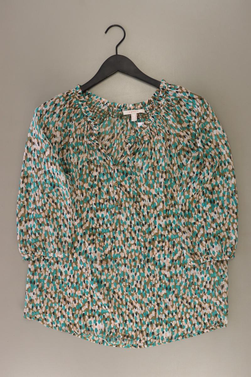 Esprit Regular Bluse Gr. 42 3/4 Ärmel grün aus Polyester