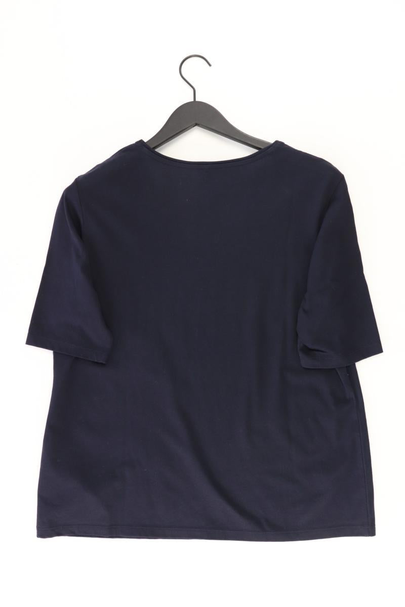 Gerry Weber Printshirt Gr. 44 Kurzarm blau aus Baumwolle