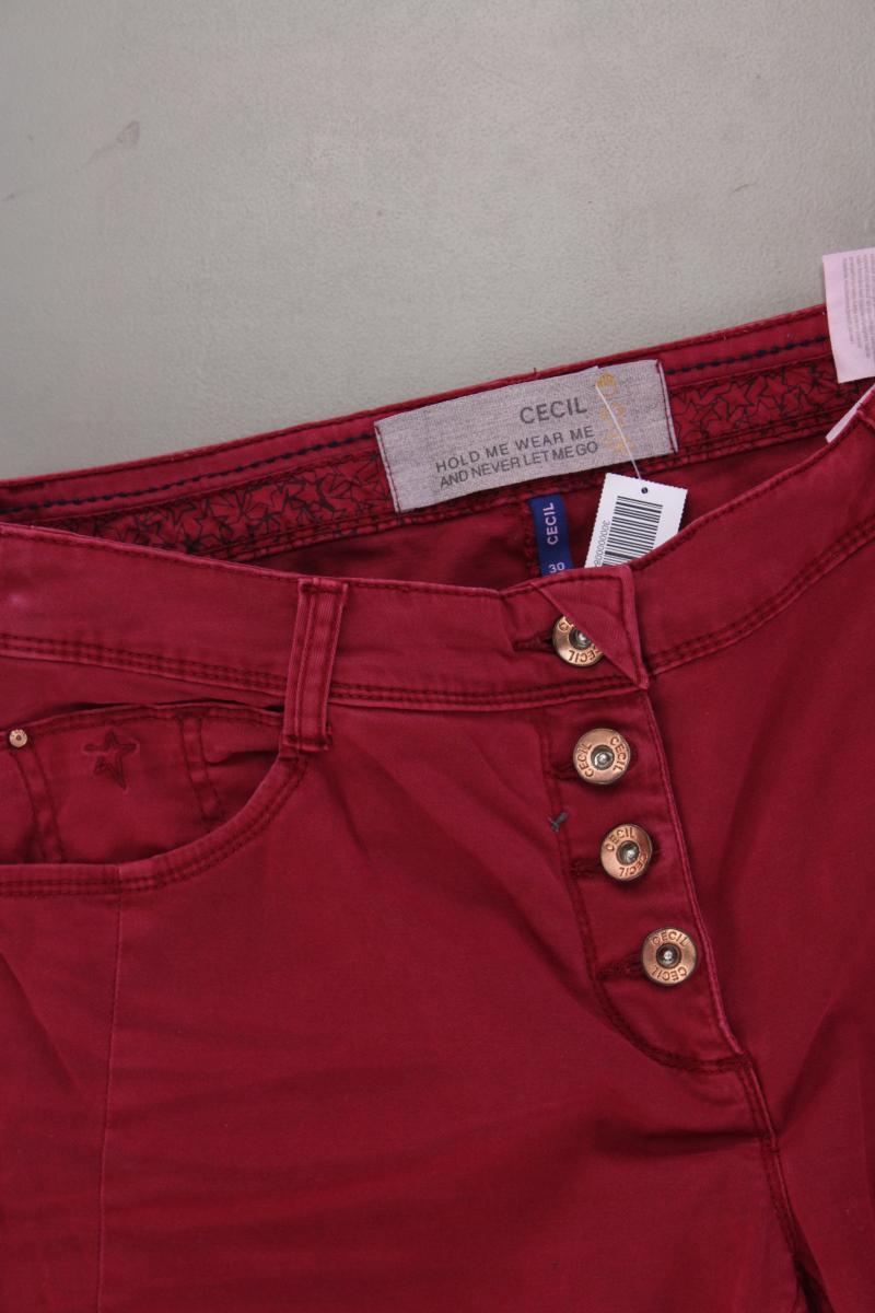 Cecil Hose Gr. W30/L32 rot aus Baumwolle