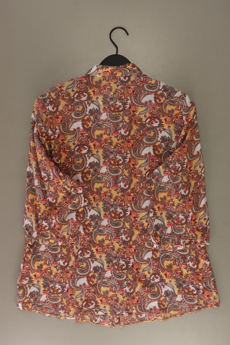 März Regular Bluse Gr. 42 mit Paisleymuster 3/4 Ärmel orange aus Viskose