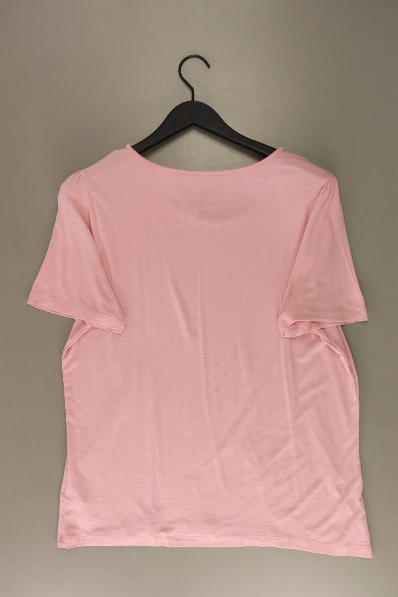 Himmelblau Printshirt Gr. 46 Kurzarm rosa aus Viskose