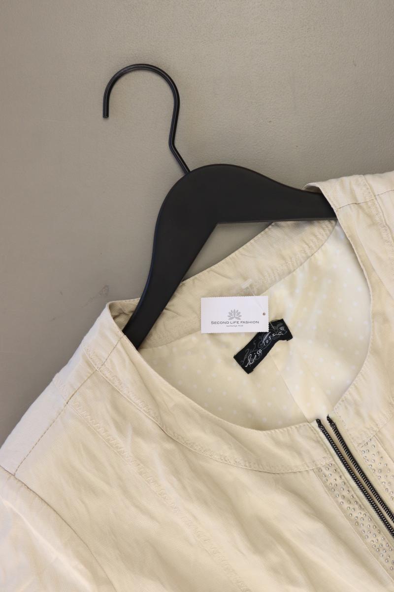Lisa Tossa Übergangsjacke Gr. 42 creme aus Polyester