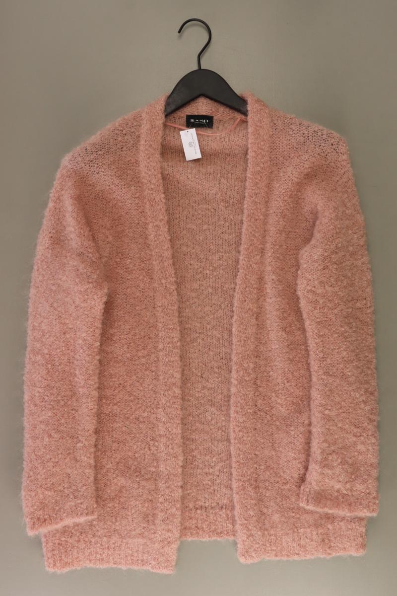 SAND Strickjacke Gr. S Langarm rosa aus Wolle