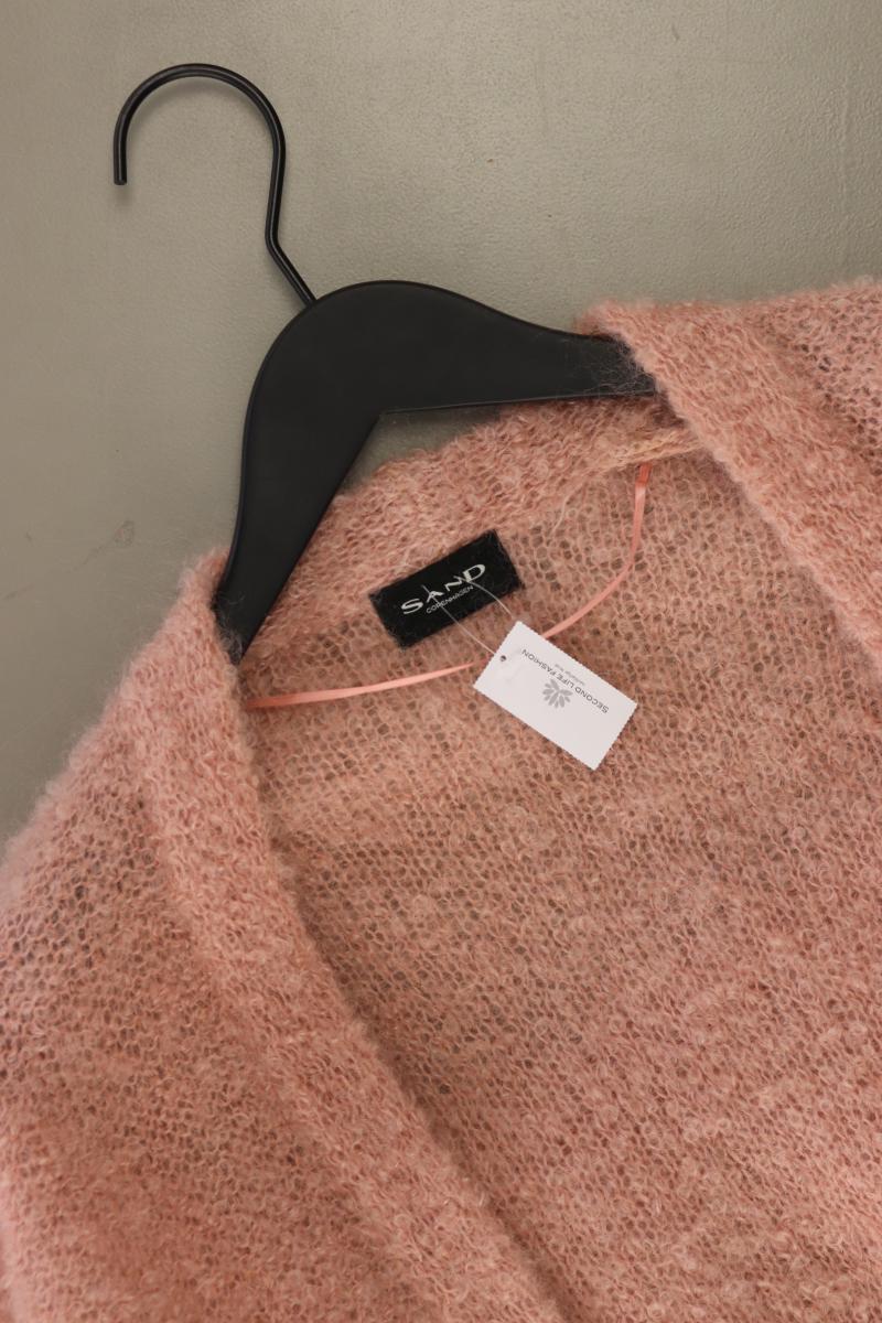 SAND Strickjacke Gr. S Langarm rosa aus Wolle