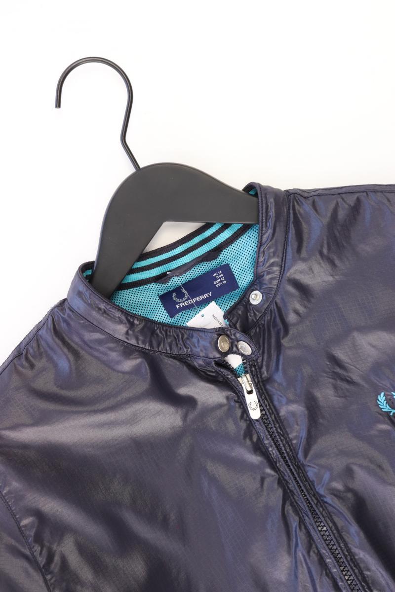 FRED PERRY Übergangsjacke Gr. 40 blau aus Polyester