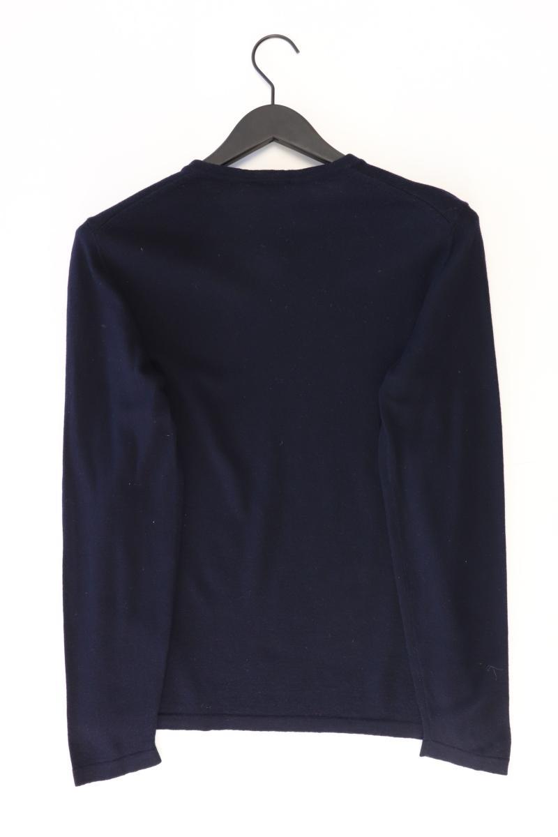 Hugo Boss Wollpullover für Herren Gr. L blau aus Schurwolle