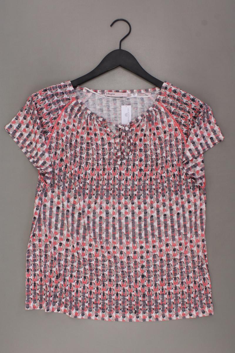 Adagio T-Shirt Gr. 38 geometrisches Muster neuwertig Kurzarm mehrfarbig