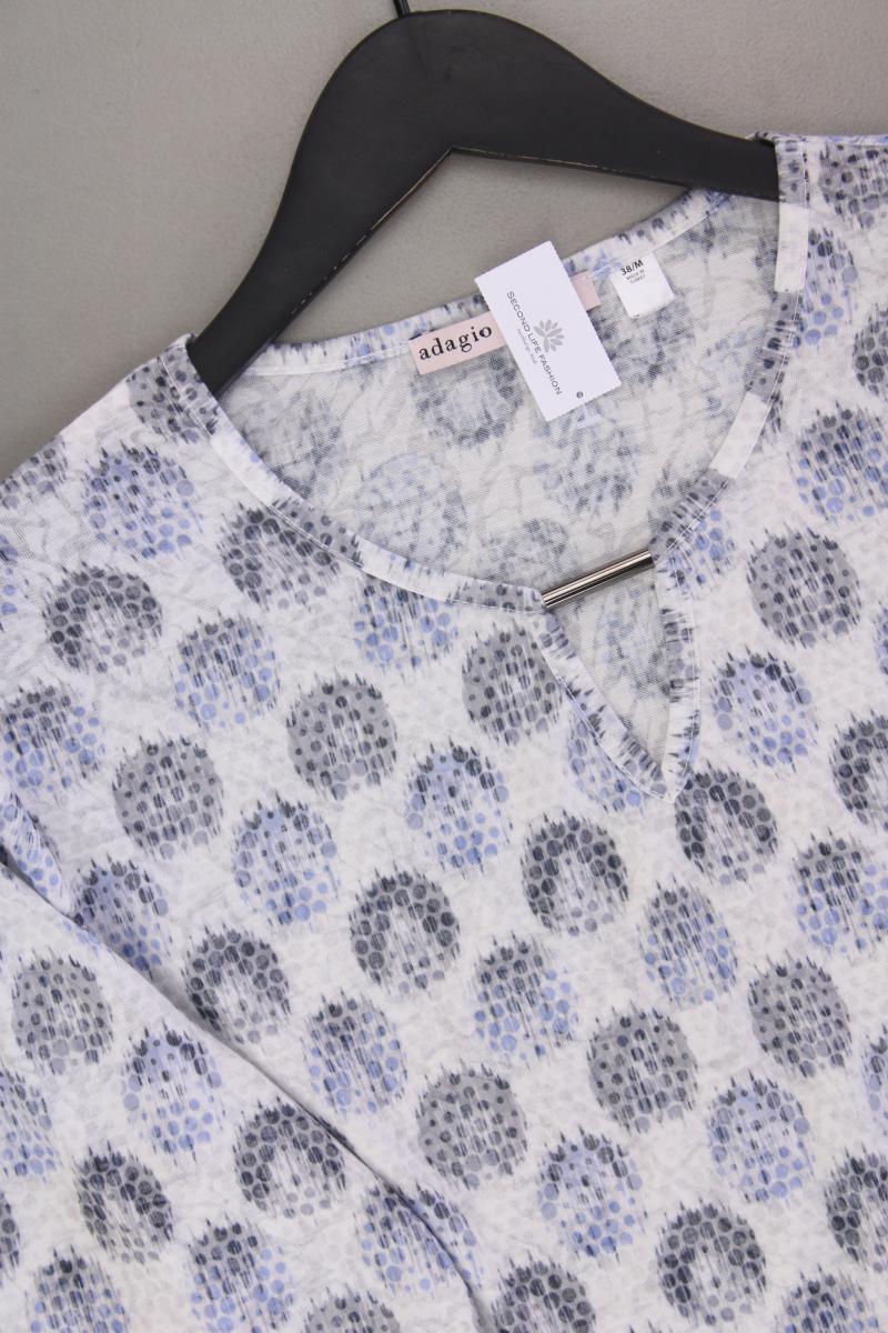 Adagio Classic Shirt Gr. 38 neuwertig 3/4 Ärmel blau