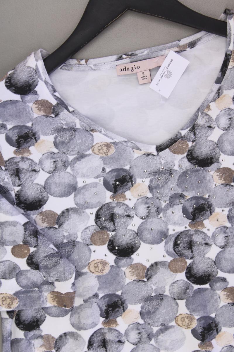 Adagio T-Shirt Gr. 38 neuwertig Kurzarm grau