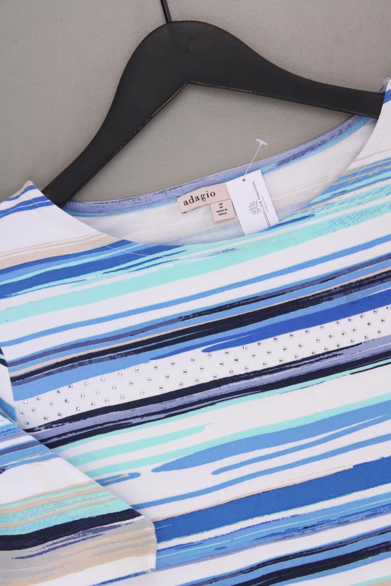 Adagio T-Shirt Gr. 38 neuwertig Kurzarm blau