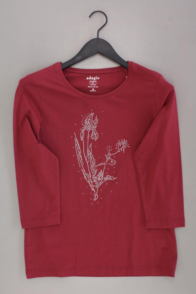 Adagio Regular Shirt Gr. 38 neuwertig 3/4 Ärmel rot
