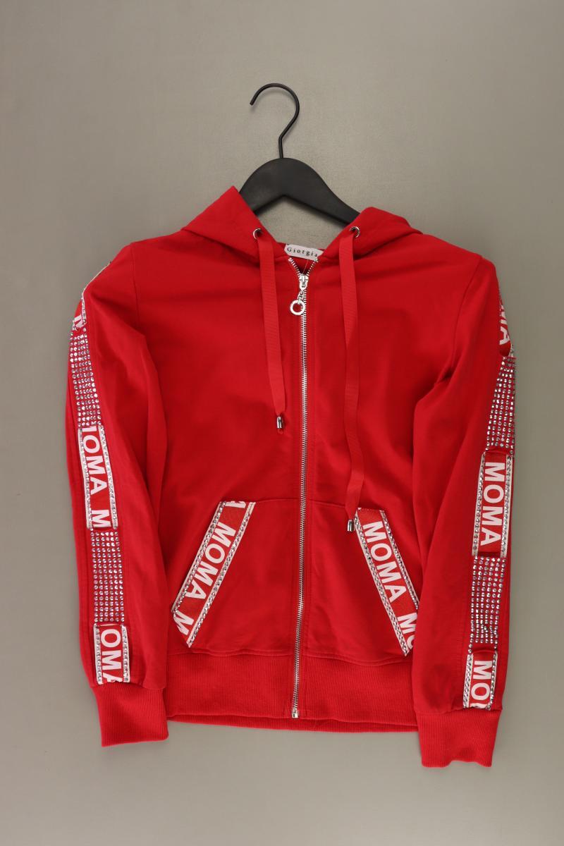 Sweatjacke Gr. M/L Langarm rot